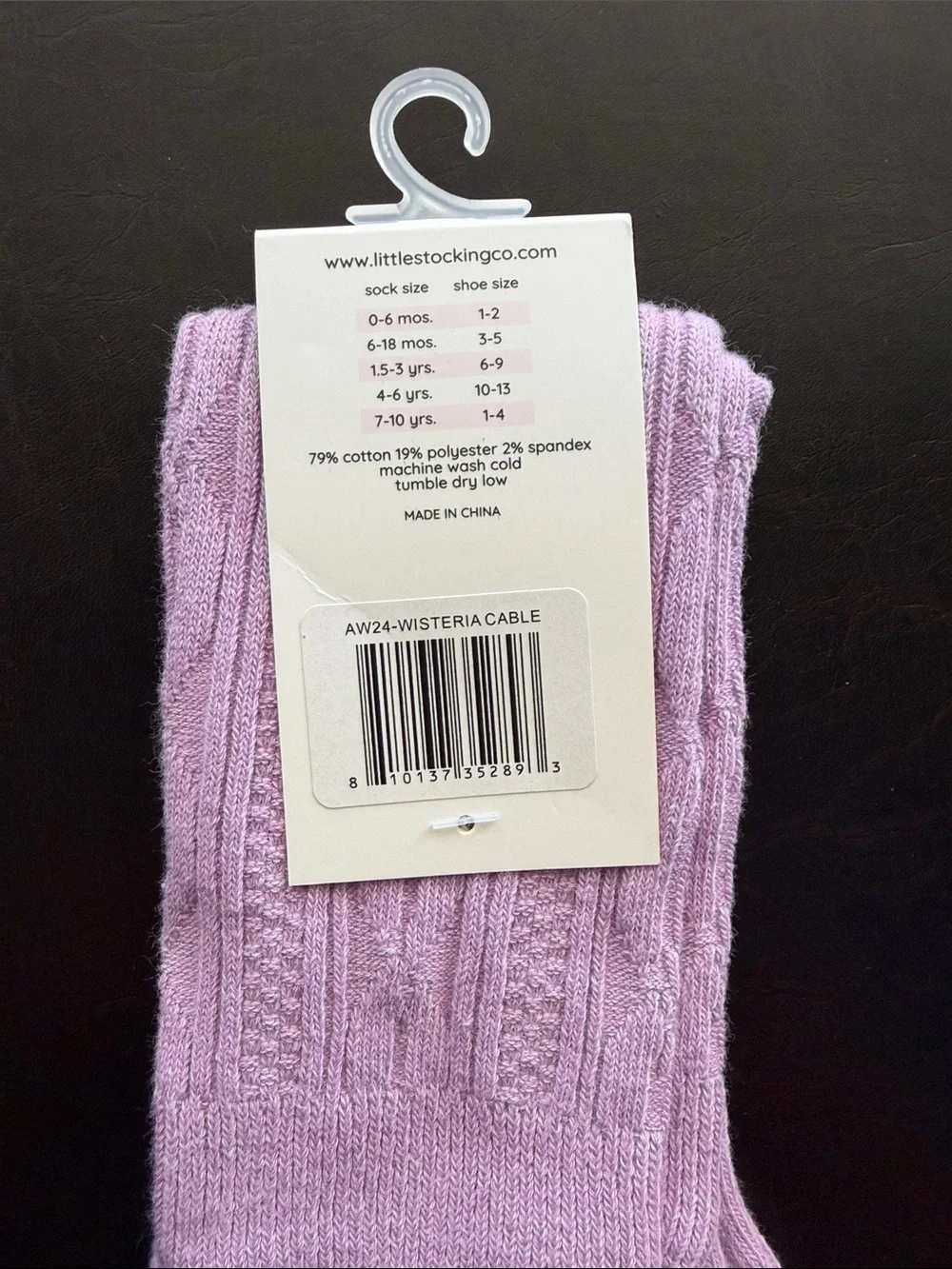 Little Stocking Co. Lilac Knee High Socks (4-6Y)